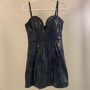 Bebe sequined mini party dress